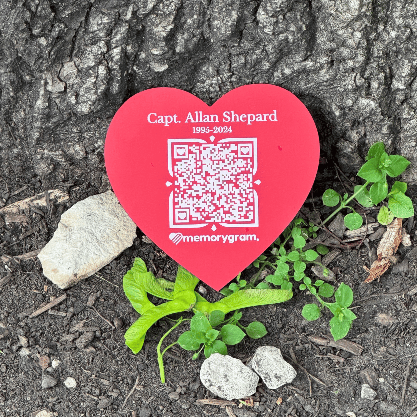 Memorygram QR Medallion: Includes Virtual Memorial & Voice Feature