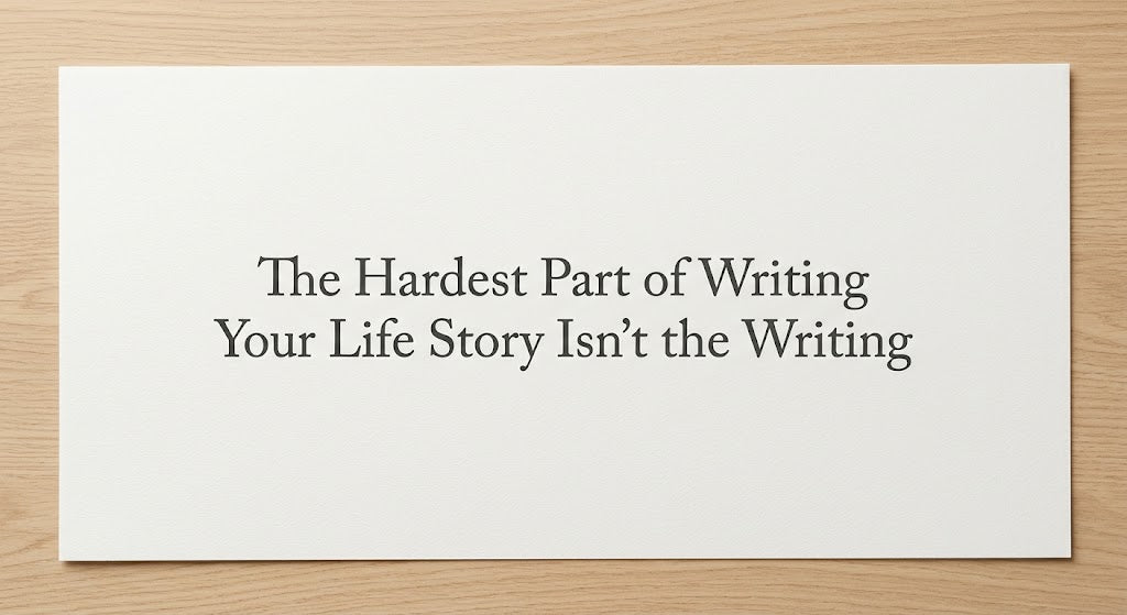 The Hardest Part of Writing Your Life Story Isn't the Writing