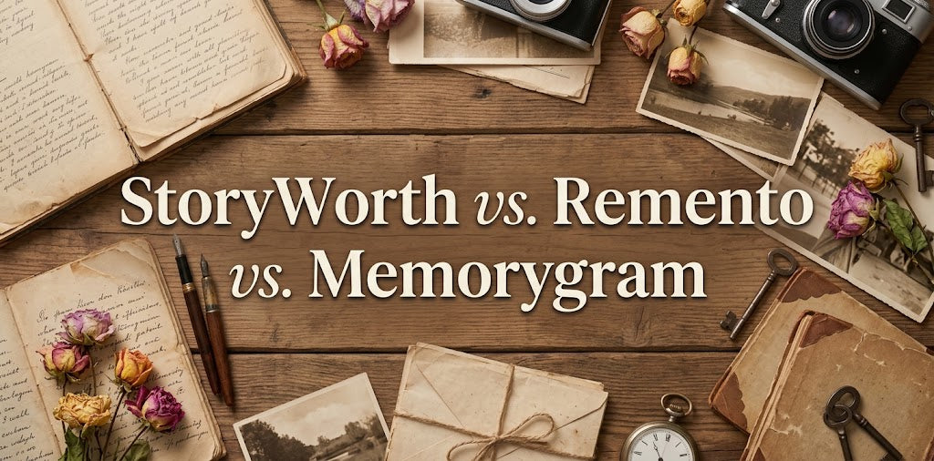 StoryWorth vs. Remento vs. Memorygram Legacy Book: An Honest Comparison (October 2026)