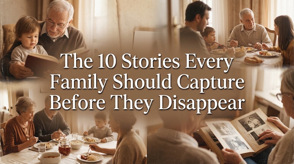 The 10 Stories Every Family Should Capture Before They Disappear