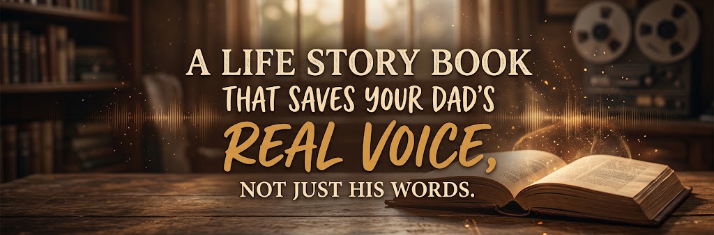 A Life Story Book That Saves Your Dad’s Real Voice, Not Just His Words