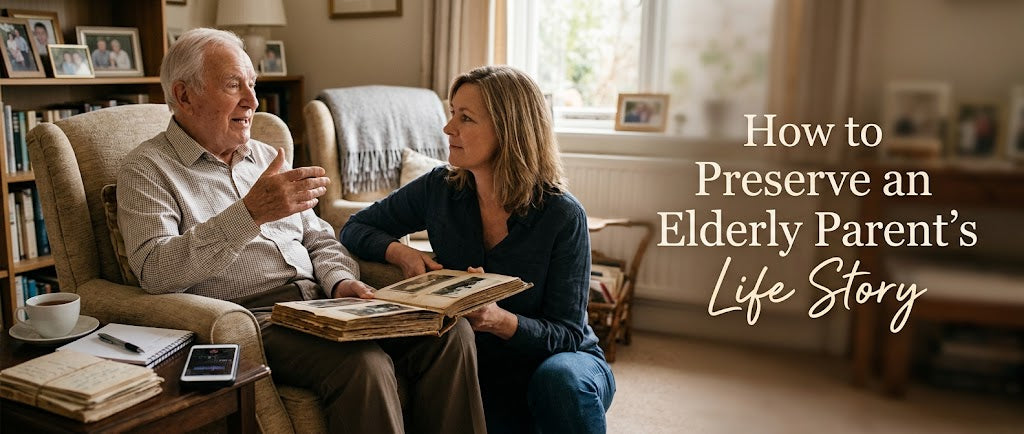 How to Preserve an Elderly Parent’s Life Story When She Won’t Write and Isn’t Comfortable With Computers