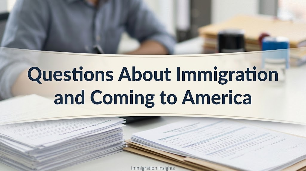 Questions About Immigration and Coming to America