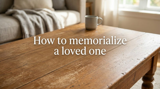How to Memorialize Your Loved One