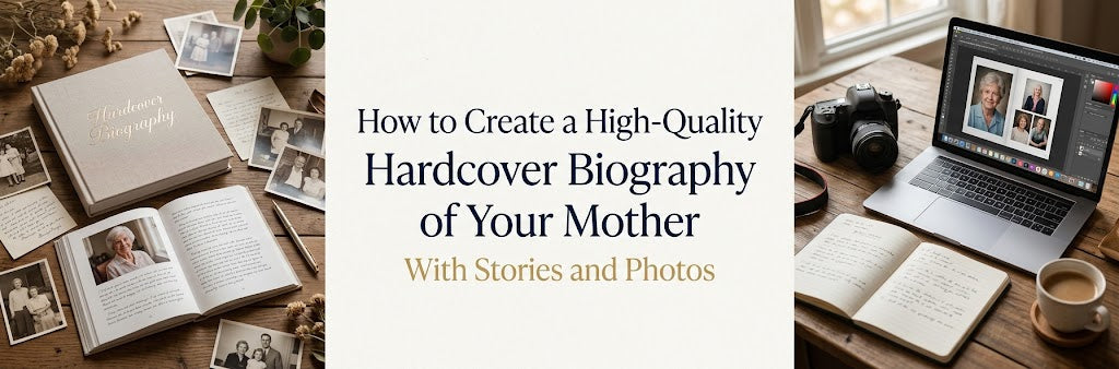 How to Create a High-Quality Hardcover Biography of Your Mother With Stories and Photos