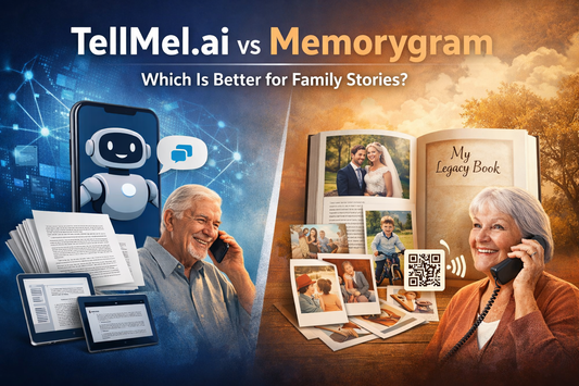 TellMel.ai vs Memorygram: Which Family Storytelling Service Is Better? (April 2026)