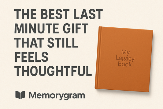 The Best Last Minute Gift That Still Feels Thoughtful: The Memorygram Legacy Book