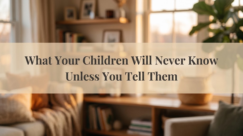 What Your Children Will Never Know Unless You Tell Them