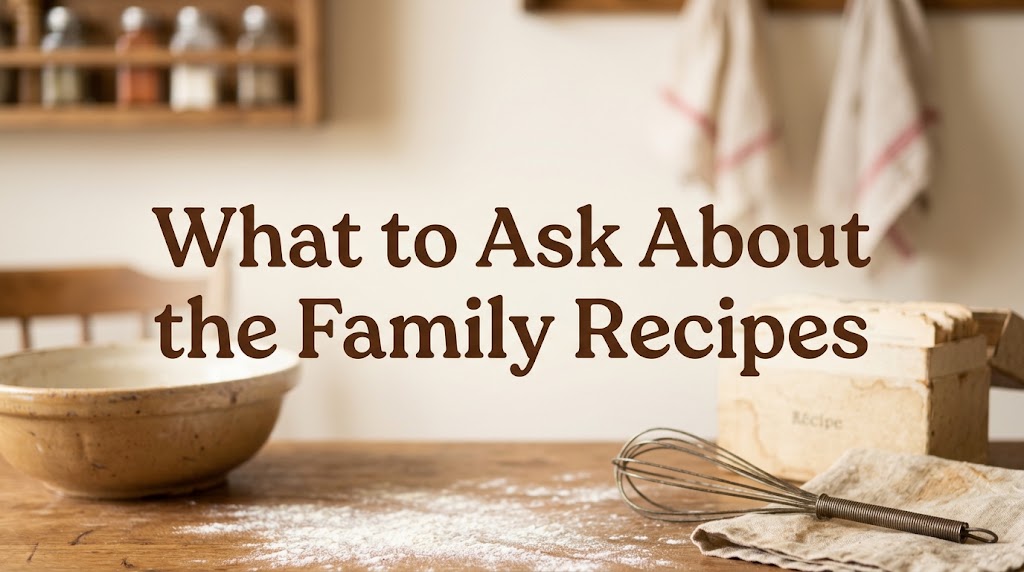 What to Ask About the Family Recipes
