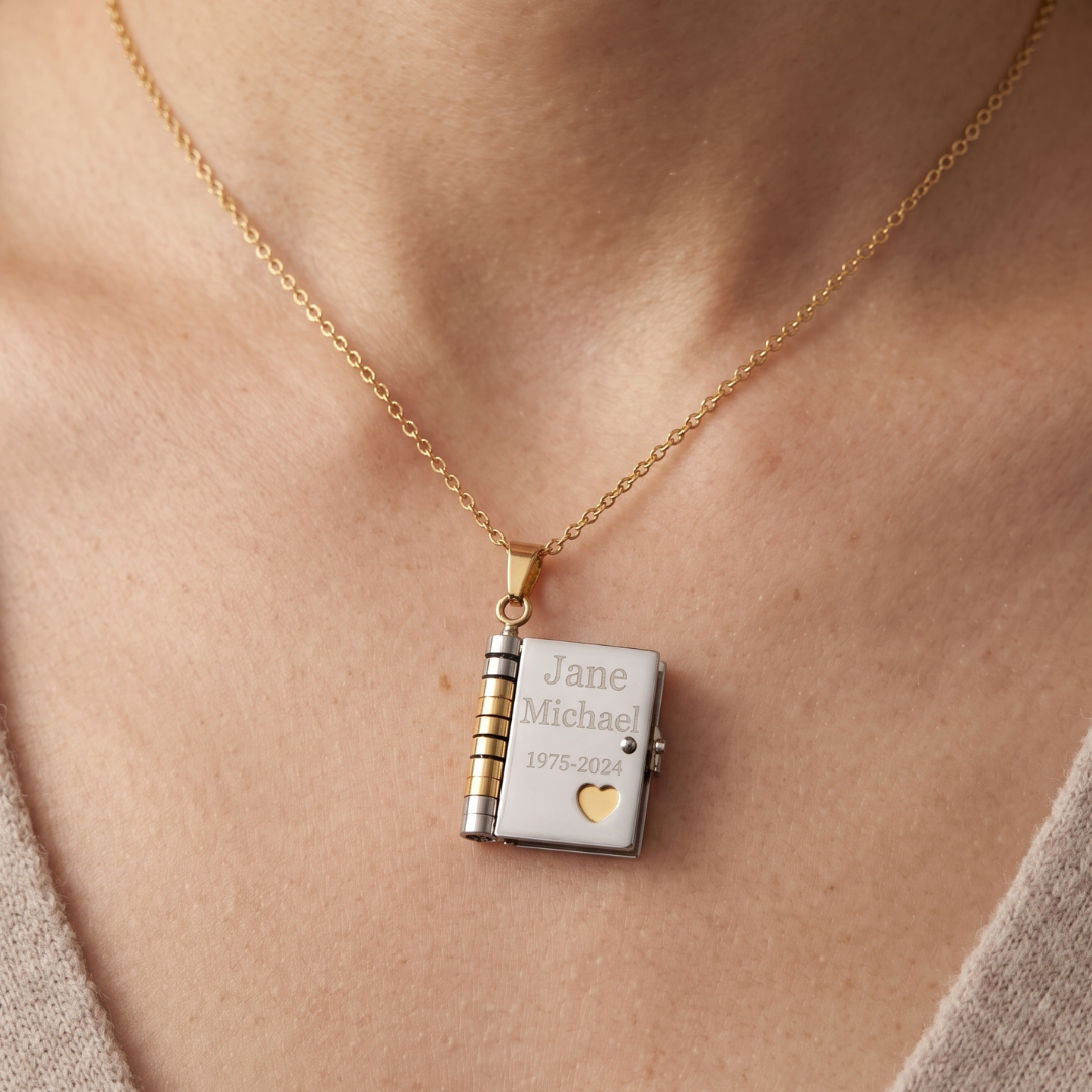 Remembrance Book Necklace