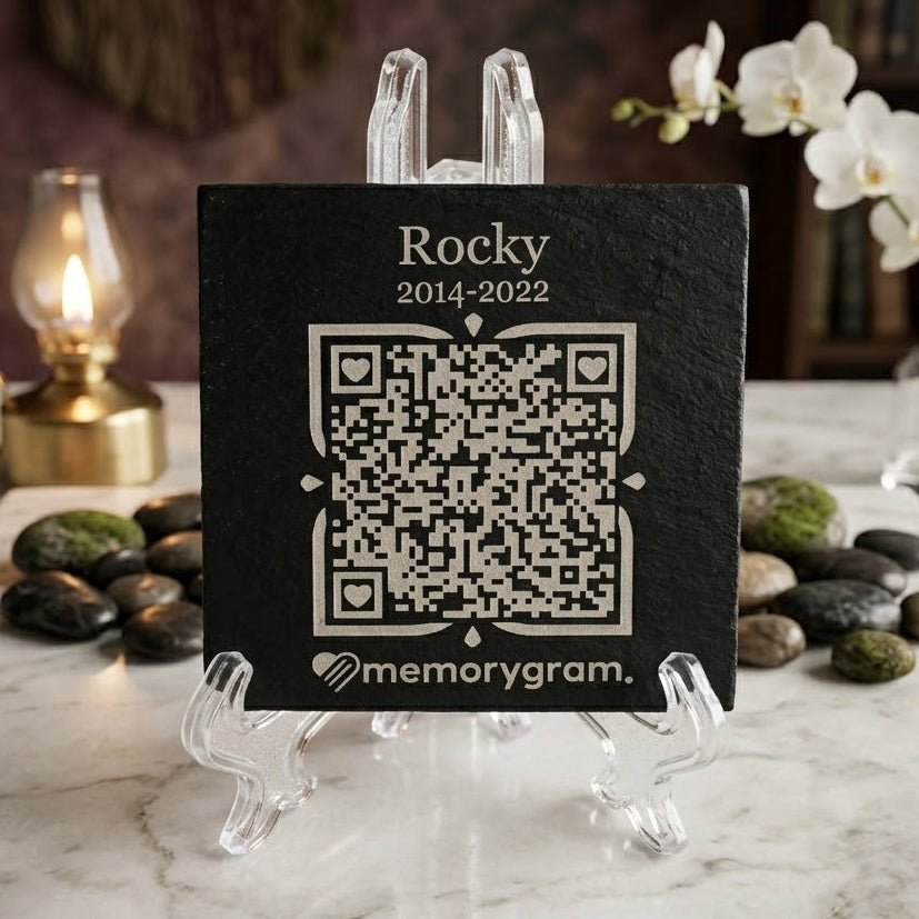 Memorygram QR Pet Medallion: Includes Virtual Memorial
