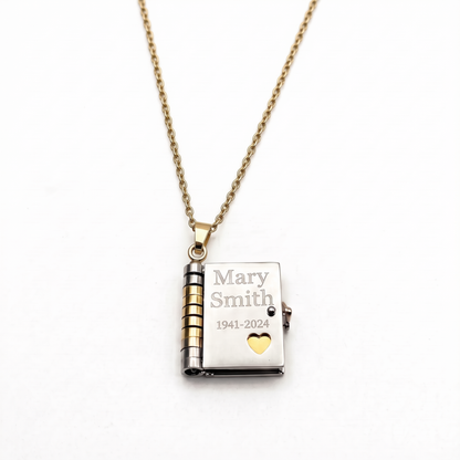 Remembrance Book Necklace