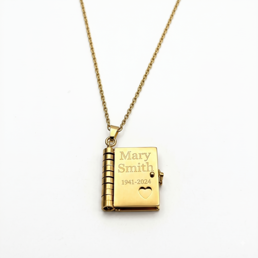 Remembrance Book Necklace