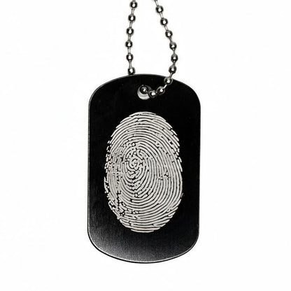 Memorial QR Dog Tag Necklace: Includes Virtual Memorial & Voice Feature