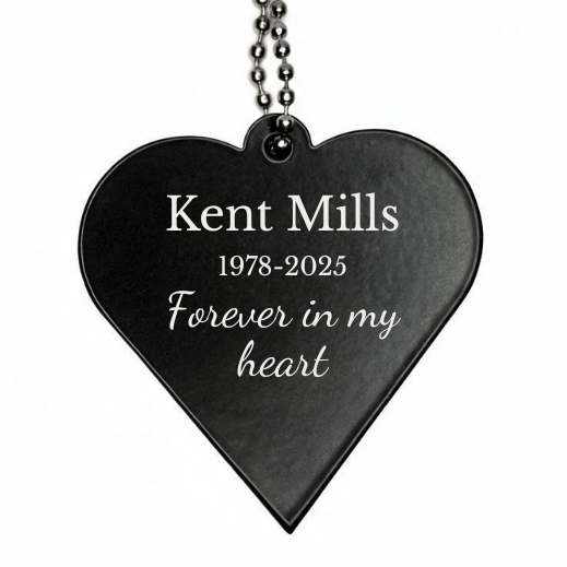Memorial QR Heart Keychain & Necklace: Includes Virtual Memorial & Voice Feature