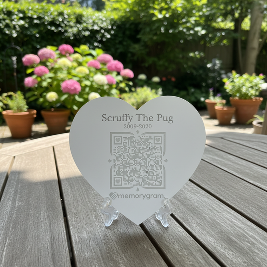Memorygram QR Pet Medallion: Includes Virtual Memorial