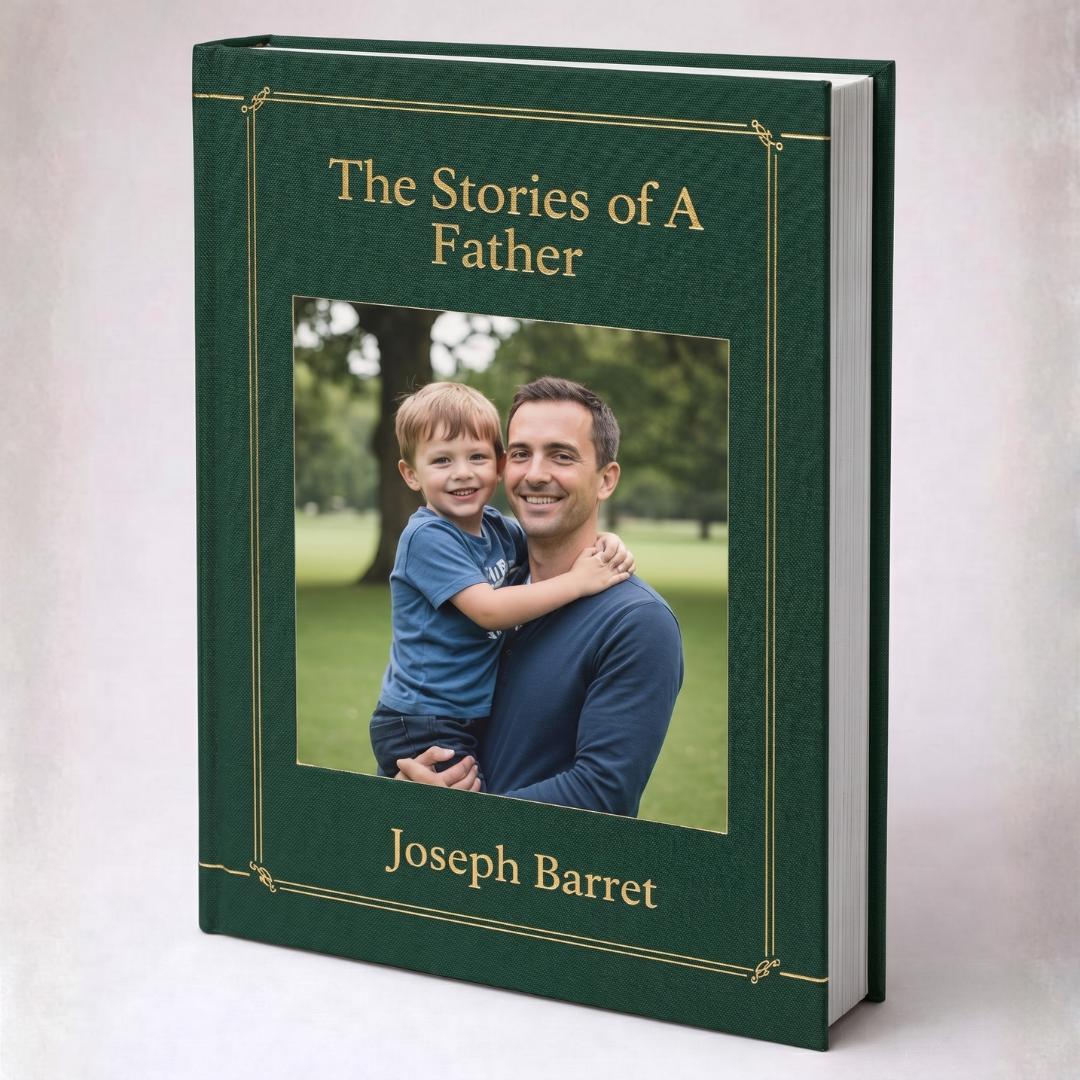 The Stories of A Father - hardcover Memorygram book mockup